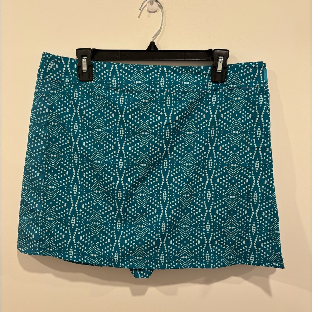 Teal Patterned Skirt